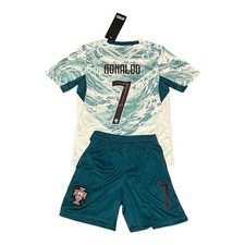 Youth Sizes/ Ronaldo 7 Portugal 2026 Jersey Set Kid Size 22 