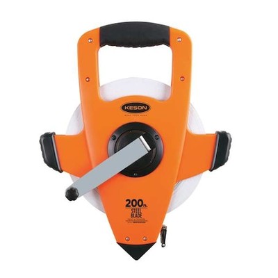 Keson Nrs10200h 200 Ft Engineer's Tape Measure, 3/8 In Blade