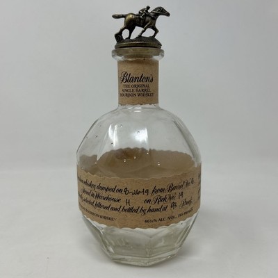 Blantons Kentucky Bourbon Whiskey Empty Bottle 750 Ml With Cork Stopper  T 