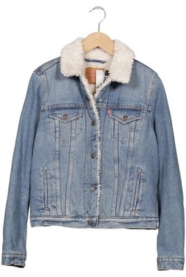 Levis Jacke Damen Anorak Jacket Kurzmantel Gr. M Baumwolle Hellblau #ewjccad