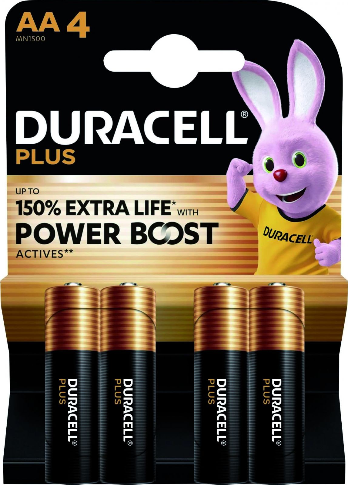 Duracell Plus Power Boost AA Stilo 1.5V - Bulk Pack 20x4 Pezzi