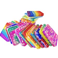 12 Pcs Pop Bubble Fidget Toys - Party Favors, Stress Relief