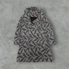 USED HAAT ISSEY MIYAKE LEAF PATTERN DESIGN LONG COAT VERYGOOD