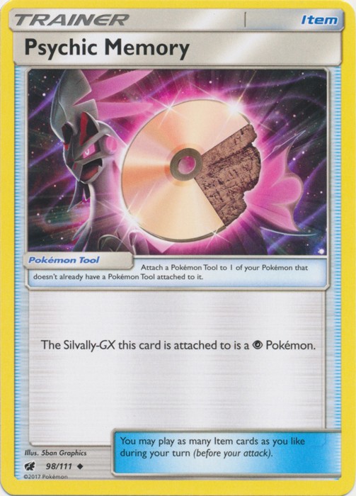 Psychic Memory - 98/111 - Uncommon (Near Mint) Crimson Invasion - Trainer - Item