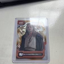 Topps Star Wars High Tek Qui-Gon Jinn Gold Parallel #83 Serial Numbered 06/50