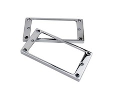 Guyker Flat Metal Humbucker Pickup Mounting Ring 25.5 centimeters, Chrome - 2