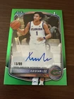 2025-26 Bowman Chrome Prospect Autograph Xaivian Lee Green Refractor /99 Gators