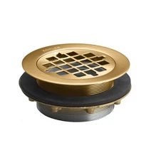 KOHLER Shower Drain, Vibrant Brushed Bronze-K-9132-BV