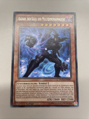 DOCS-DE087 Raidian, Der mehrdimensionale Kaiju Rare 1. Auflage LP Yugioh Karte