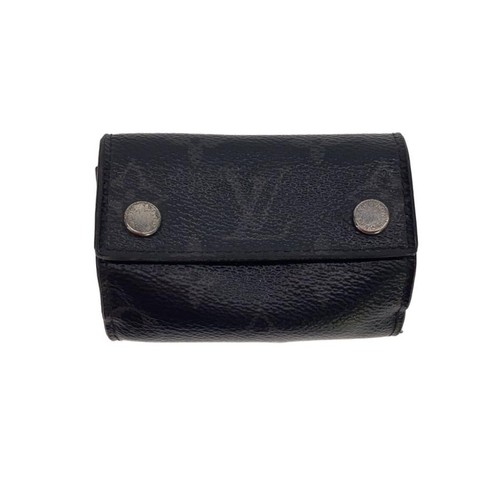 Used LOUIS VUITTON◆Discovery Compact Wallet_Monogram Eclipse/PVC/BLK/Men's
