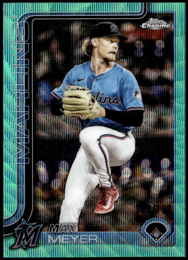 2025 Topps Chrome Update #USC183 Max Meyer Aqua Wave Refractors #/199 F5