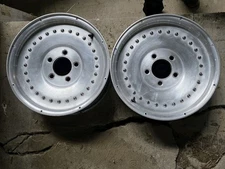 (2) 15x7 Centerline Auto Drag Wheels 5x4.75" Chevy Race Rims