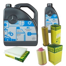 MANN-FILTER Inspektionspaket 6L Motoröl 5W-40 MB 229.5 für Mercedes E-Klasse MANN-FILTER Inspektionspaket 6L Motoröl 5W-40 MB 229.5 für Mercedes E-Klasse