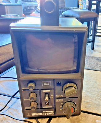 🔥🔥Vtg 1977 Panasonic Ranger-505 Portable TV P880A T-505A