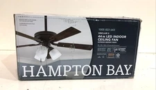 Hampton Bay Sinclair II 44 in. Indoor Espresso Bronze LED Ceiling Fan