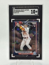 2024 Bowman Chrome Sapphire Edition - Ceddanne Rafaela #5 Black /10 SGC 10