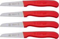RÖR KüChenmesser Set 4-Teilig Scharf Hochwertiger Stahl Rot Solingen