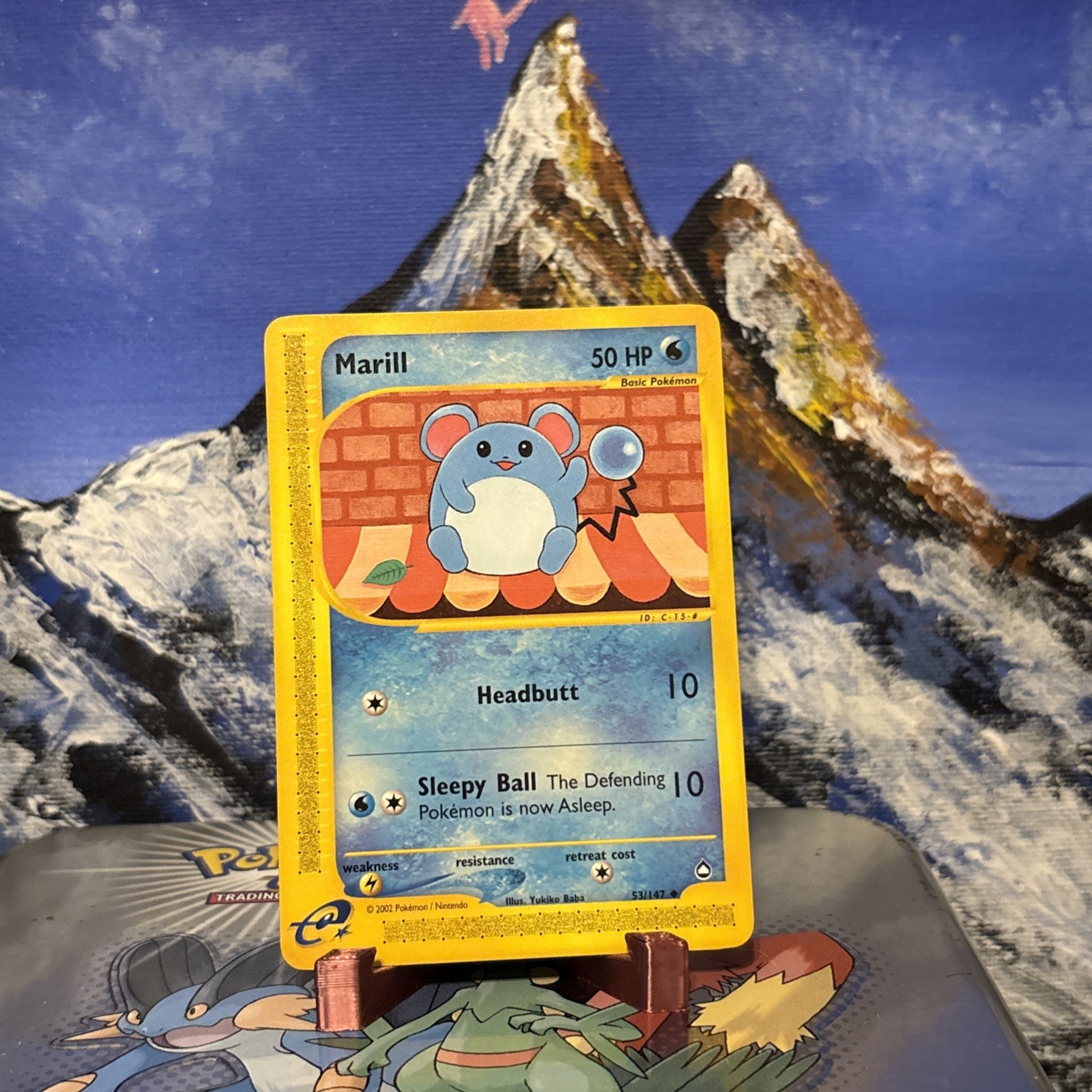Marill - 053/147 Pokemon Aquapolis - Regular E Reader LP+