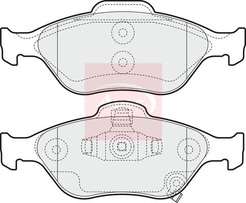 Brake Pad Set For Disc Brake Front ATE System Fits Daihatsu Toyota APEC PAD1543
