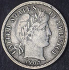 1907-P Barber Silver Dime 10C [COINGIANTS]