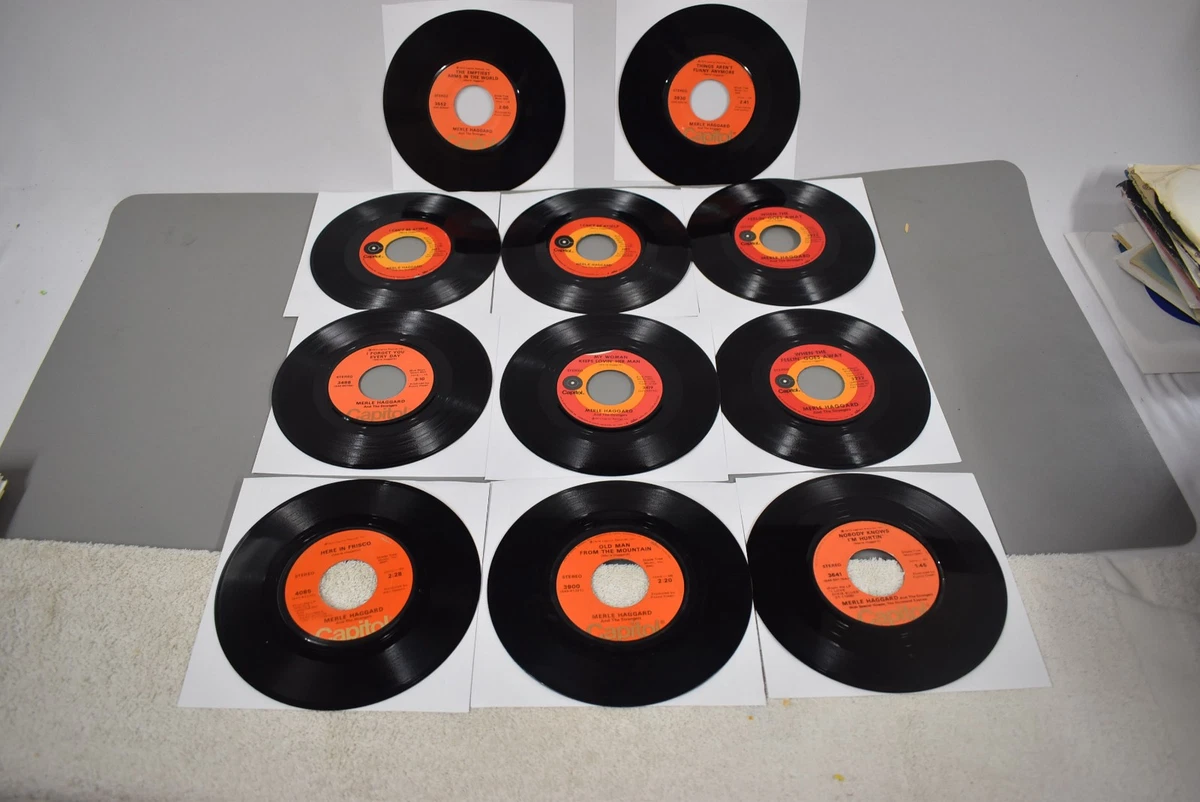 Blechschild, 20,3 x 30,5 cm, Vintage, lustig, 1967, Merle Haggard in Iowa