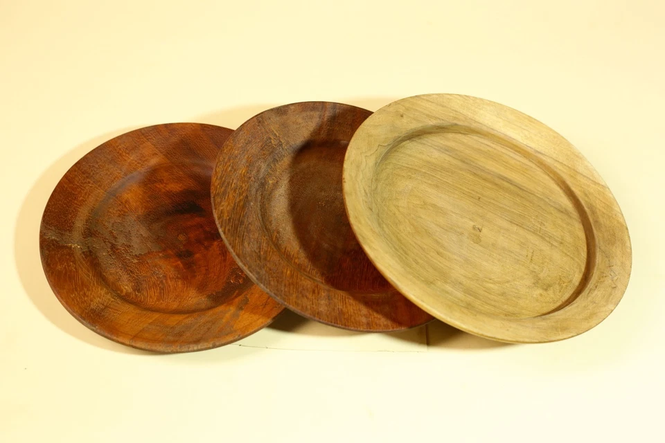 Cuencos y platos de madera artesanales africanos decoración de mesa tribal rústica-G5908 Foto 4 de 4