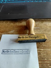 Stempel  Nur f&uuml;r den Dienstgebrauch
