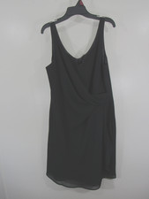 John Roberts Evening Dress Size 10 Black Back Zipper Sleeveless Lined