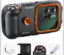 TELESIN Underwater Snorkeling Diving Phone Waterproof Case Universal. Read  