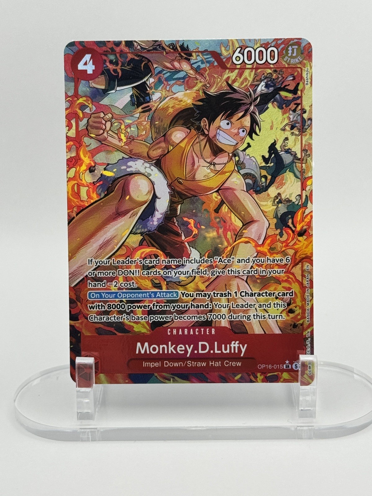 One Piece Monkey.D.Luffy Alt Art OP16-015 The Time of Battle ENGLISH