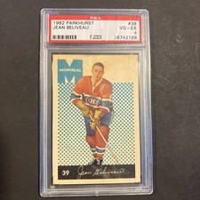 1962-63 Parkhurst Jean Beliveau #39 PSA 4 HOF VG - EX