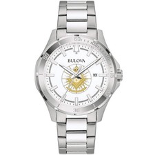 Men's Bulova Past Master Stainless Steel Masonic Divers Watch
