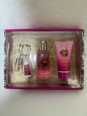 Tattooed By Inky Woman by Preferred Gift Set: Eau De Parfum, Lotion, Lip Gloss