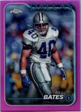 2024 Topps Chrome - Bill Bates #47 Pink Refractor - Cowboys