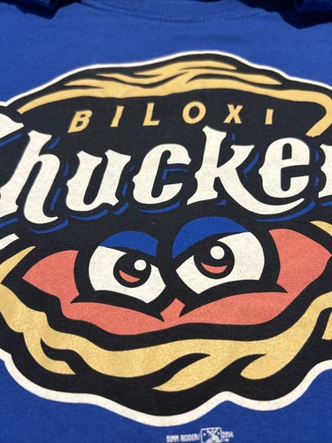 Blue XL Extra Large Biloxi Mississippi Shuckers T-shirt - Picture 4 of 6