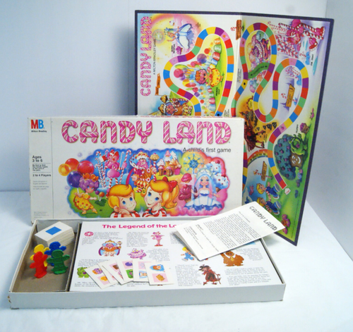 Vintage 1984 Candy Land Board Game 1980s Milton Bradley Kids Games COMPLETE READ