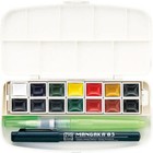 Kuretake Gansai Tambi Aquarellfarben Set - tragbar 14 Farben MC30-1