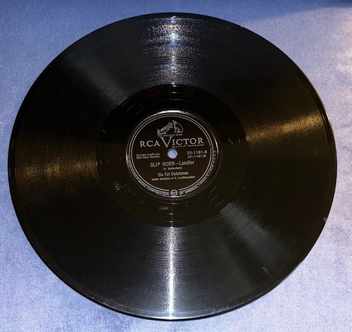 RCA VICTOR 25-1181 SIX FAT DUTCHMEN BARNYARD POLKA SLIP HORN 78 RECORD - Imagen 5 de 6