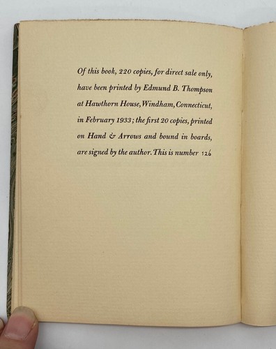 1933 First Editions Richard R. Kirk Anthology of Sayings about Books Bibliophile - Imagen 10 de 10