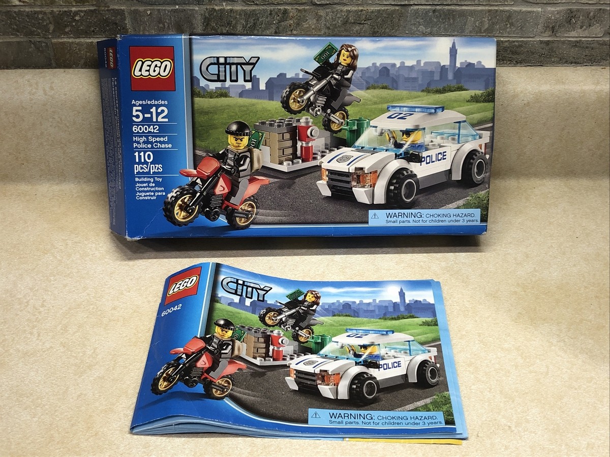 LEGO City High Speed Chase Police #60042 Complete Retired