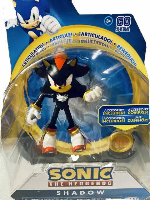 Sonic the Hedgehog - Shadow with Gold Rings 4 Action Figure