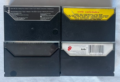 Lot 4 Rolling Stones Cassette Tapes Tattoo You, Through Past Darkly, Dirty Work - Picture 2 of 4