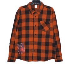 Spirit Halloween Trick r Treat Sam Flannel Shirt Buttons Men MEDIUM