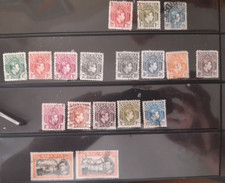 Nigeria, King George VIth to 5/- Fine Used, 5/- p12 & p13.5