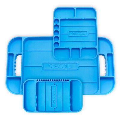 RRecoil STT-K3 Silicone Non-Slip Flexible Tool Tray, Heat and Oil Resistant