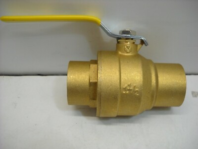 ProMax 1-1/2 in, Solder, Forged Brass Body, Full Port - Milwaukee Valve 600 WOG
