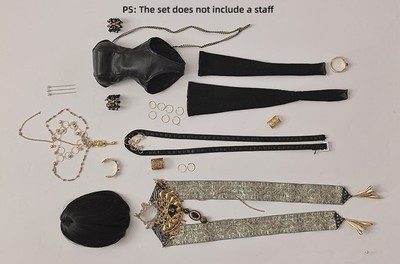 Doll Outfit One-piece Black Leather Short Tights for 1/4 BJD MSD Doll Cat Girl
