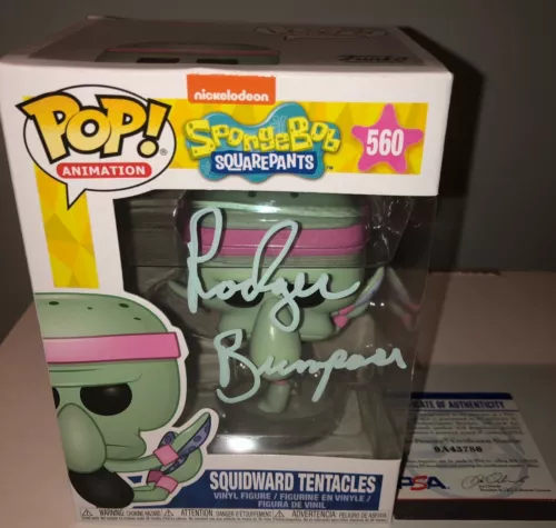 Rodger Bumpass Spongebob Squarepants Squidward Tentacles #560 Signed Funko PSA