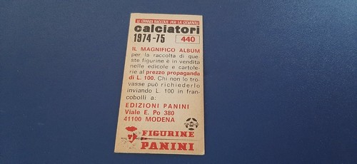 Figurine Calciatori Panini 1974/75 con velina - Scegli dall'Elenco da 301 a 620 - Zdjęcie 161 z 371