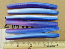 24ct BASS RAINBOW 4" NED Rig SENKOS Style Fishing Lures Soft Plastic Stickbait